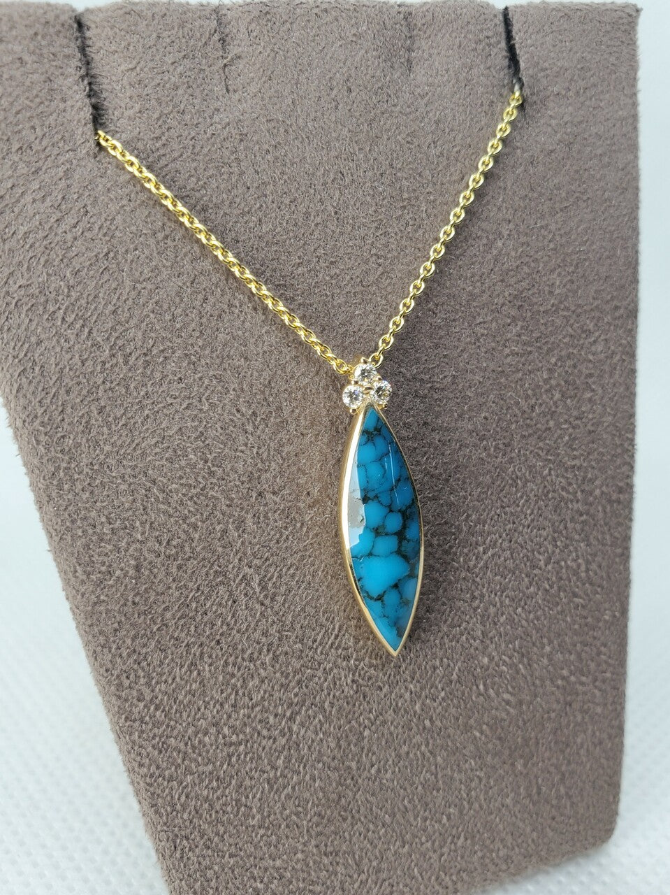 Kabana Kingman Turquoise Marquise Necklace | 804-00226