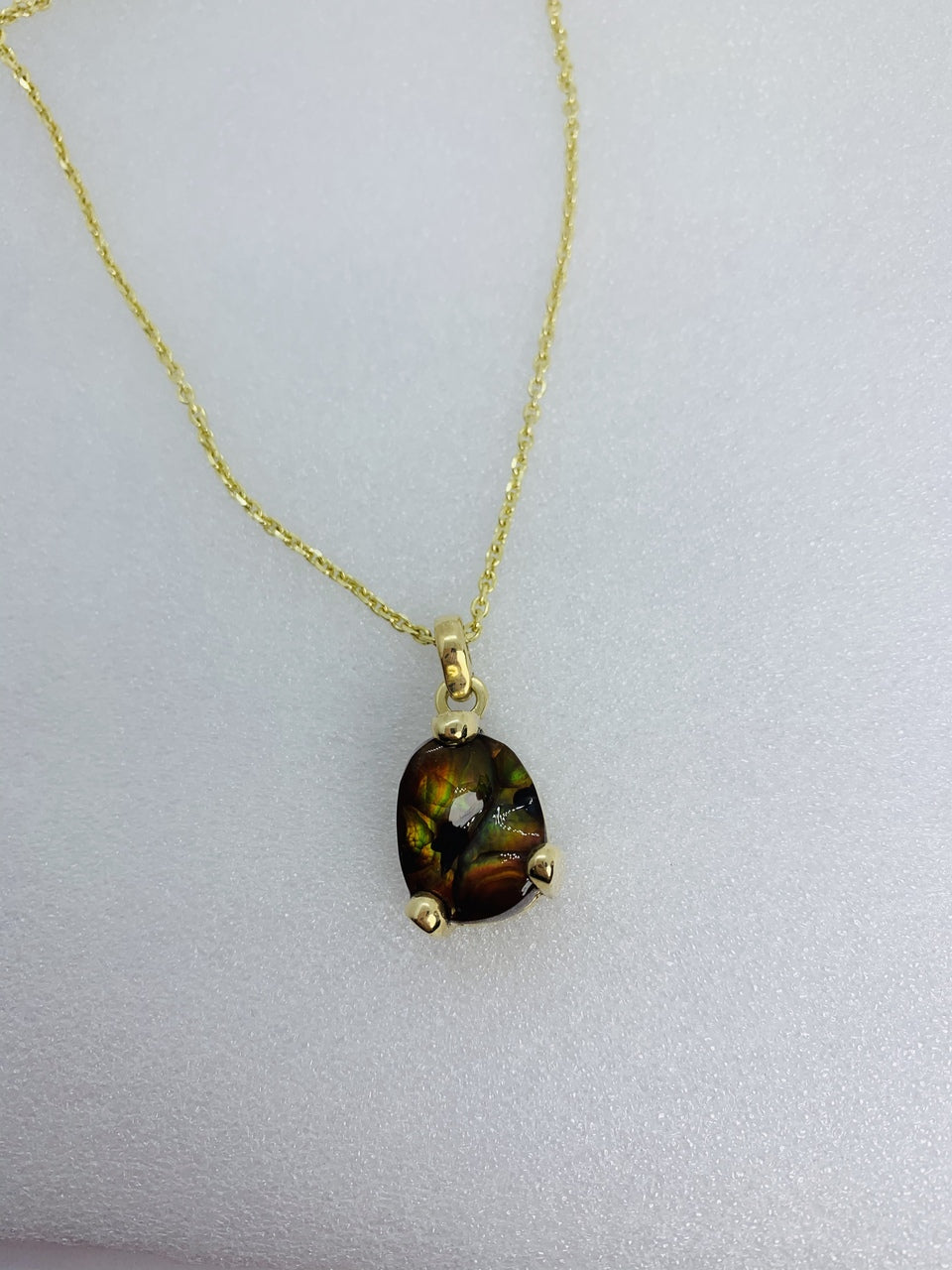 Custom Made 12.73ct Fire Agate Pendant