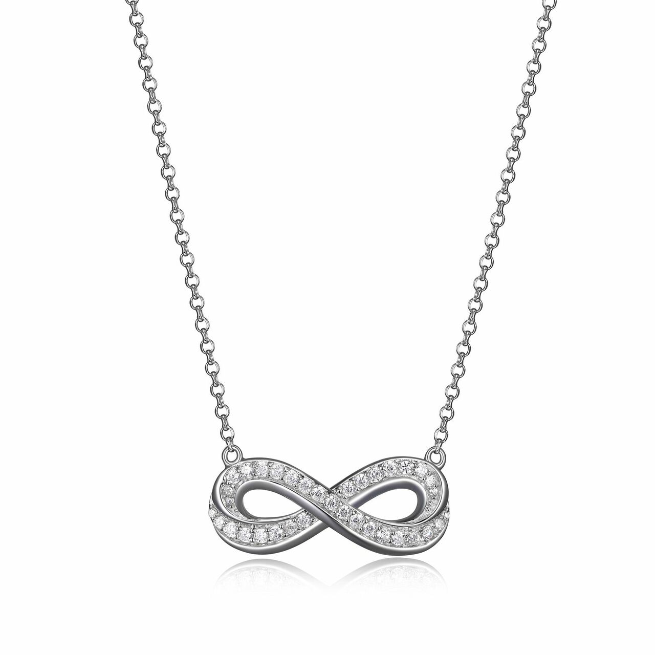 Elle Silver Infinity Necklace | R0LBFP0044