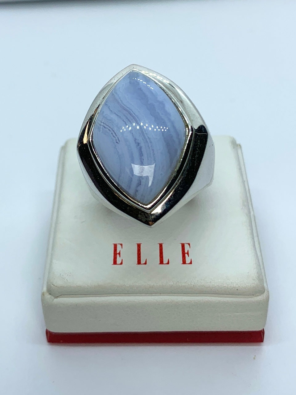 Elle Lace Agate Ring