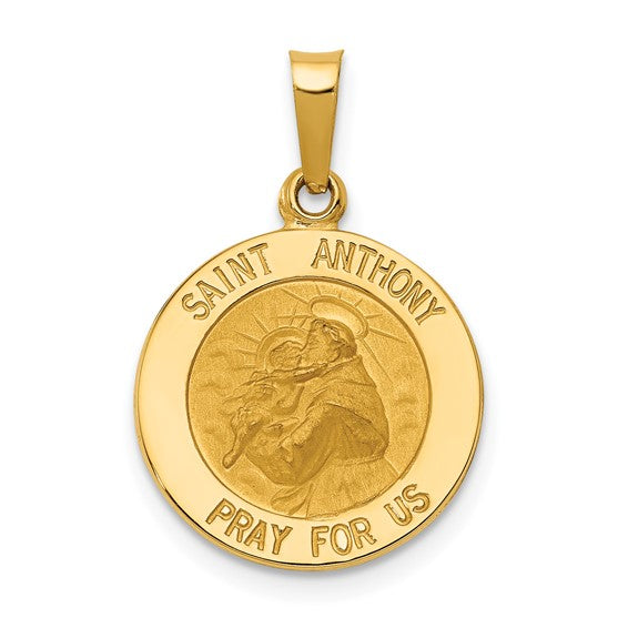 14k Saint Anthony Medal Charm
