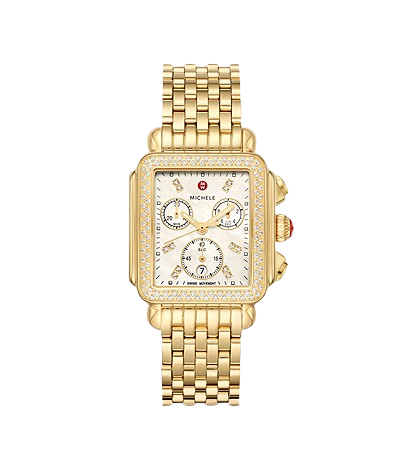 Deco 18k Gold Diamond Watch | MWW06A000777