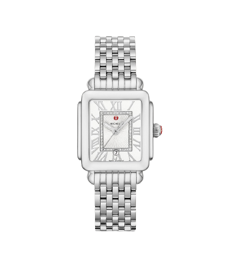 Madison Mid Stainless Steel Diamond Dial Michele Watch | MWW06G000012