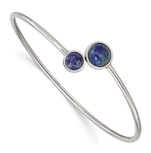 Lapis Flexible Cuff Bangle | SRB2934