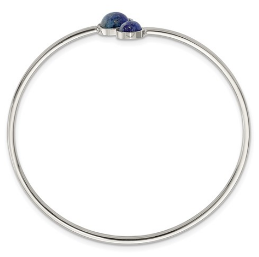 Lapis Flexible Cuff Bangle | SRB2934