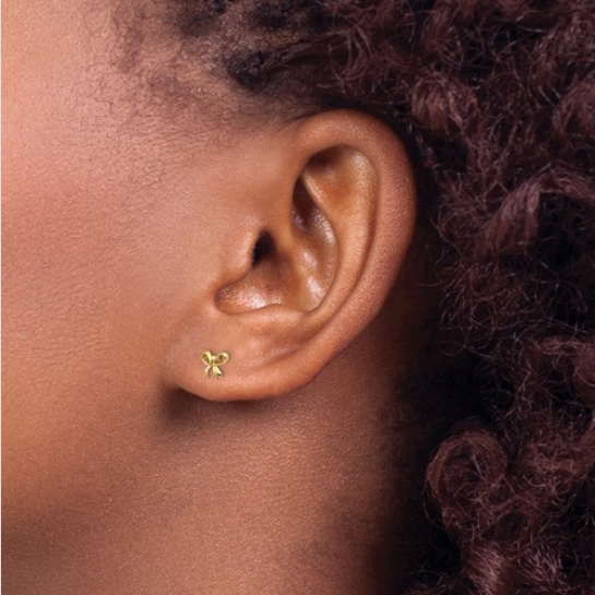 Gold earring post discount