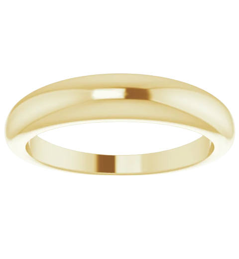 14K Yellow 4 mm Petite Dome Ring| RIG0015