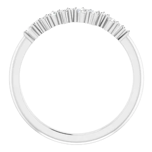 14K White 1/8 CTW Diamond Stackable Ring|  124328