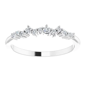 14K White 1/8 CTW Diamond Stackable Ring|  124328