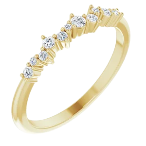14K White 1/8 CTW Diamond Stackable Ring|  124328