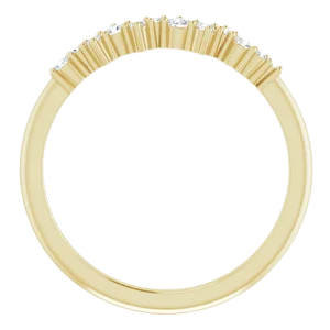 14K White 1/8 CTW Diamond Stackable Ring|  124328