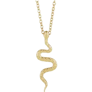 14K Yellow Gold Snake Necklace| 88089