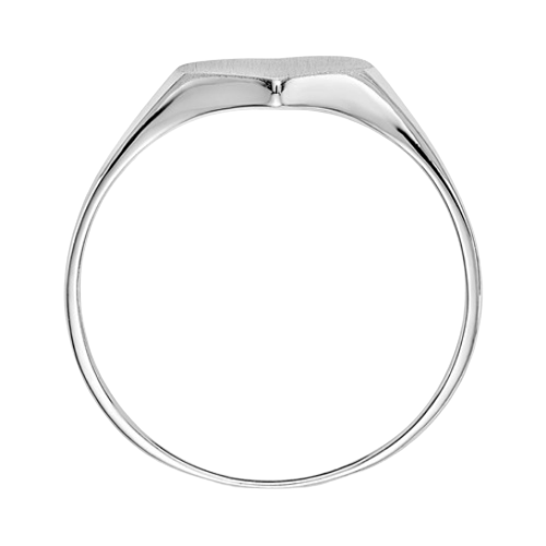 14k Child's White Gold Heart Ring | RS646