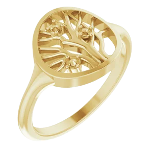Gold tree ring discount