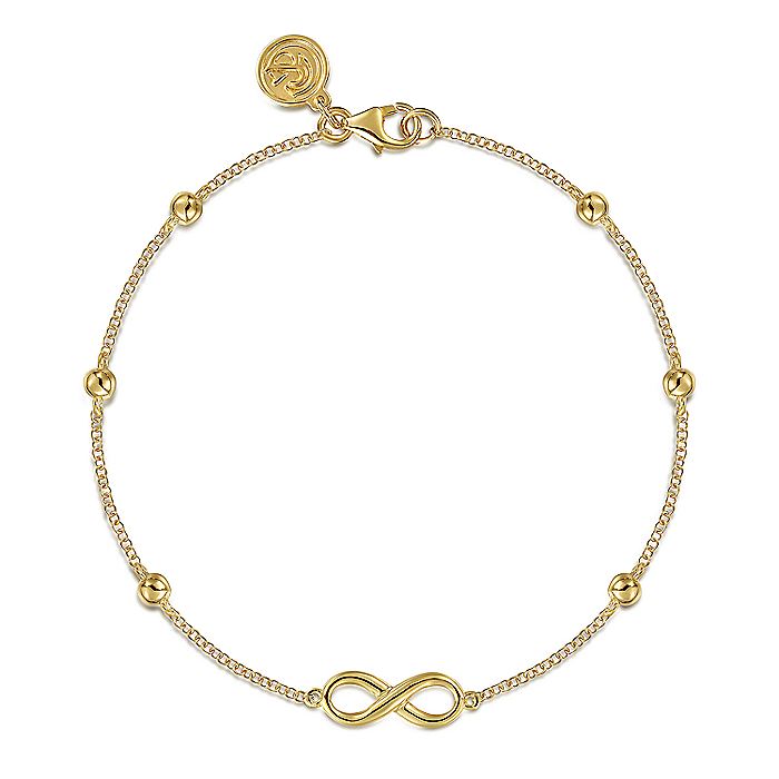 14KT Gabriel & Co Infinite Beaded Bracelet | TB4642Y4JJJ