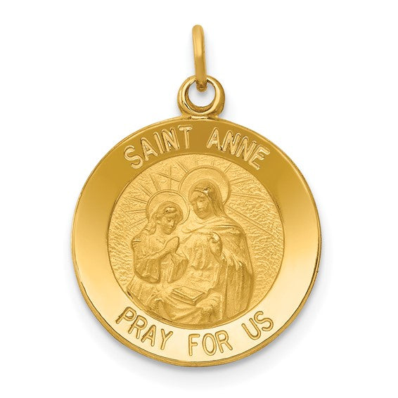 14k Saint Anne Medal Charm | XAC228