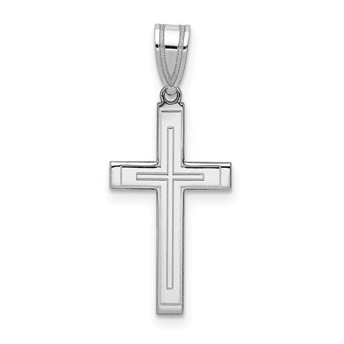 14kt White Gold Cross | XR552