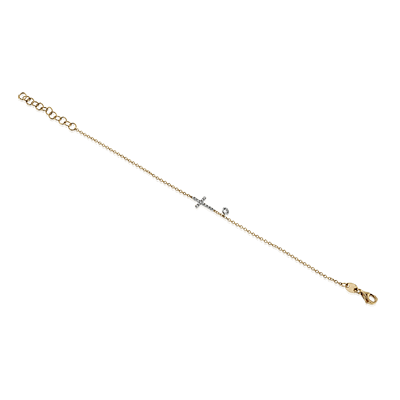 Zb224 Bracelet 14k Gold White