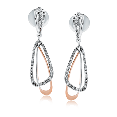 Ze480 Earring 14k Gold White