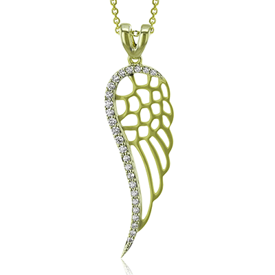 Zp1015-y Pendant 14k Gold White