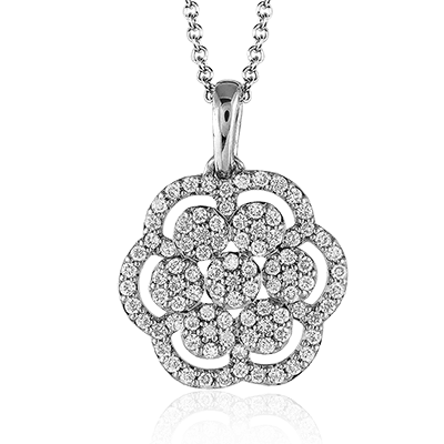 Zp434 Pendant 14k Gold White