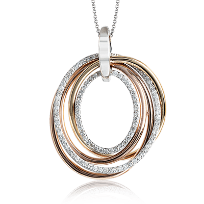 Zp765 Pendant 14k Gold White