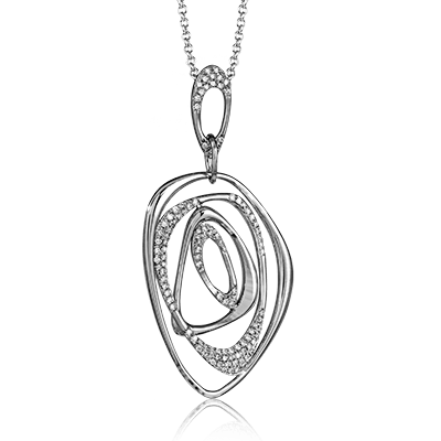 Zp804 Pendant 14k Gold White