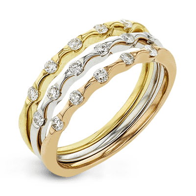 Zr1477 Right Hand Ring 14k Gold White