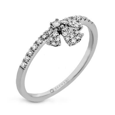 Zr2007 Right Hand Ring 14k Gold White