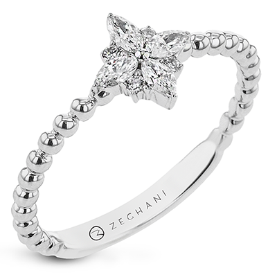 Star Flower RIGHT HAND RING|  ZR2327