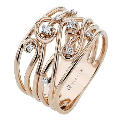 Enchanting Swirl RIGHT HAND RING | ZR2350