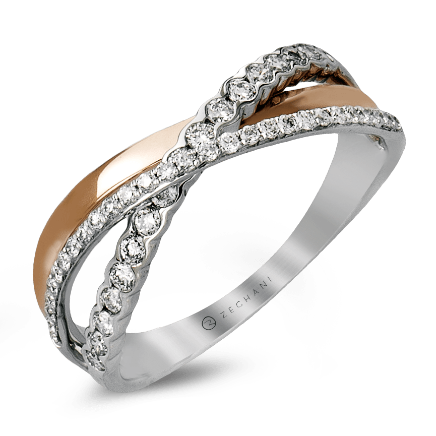 Zr559 Right Hand Ring 14k Gold White