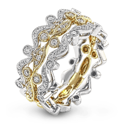 Zr601 Right Hand Ring 14k Gold White