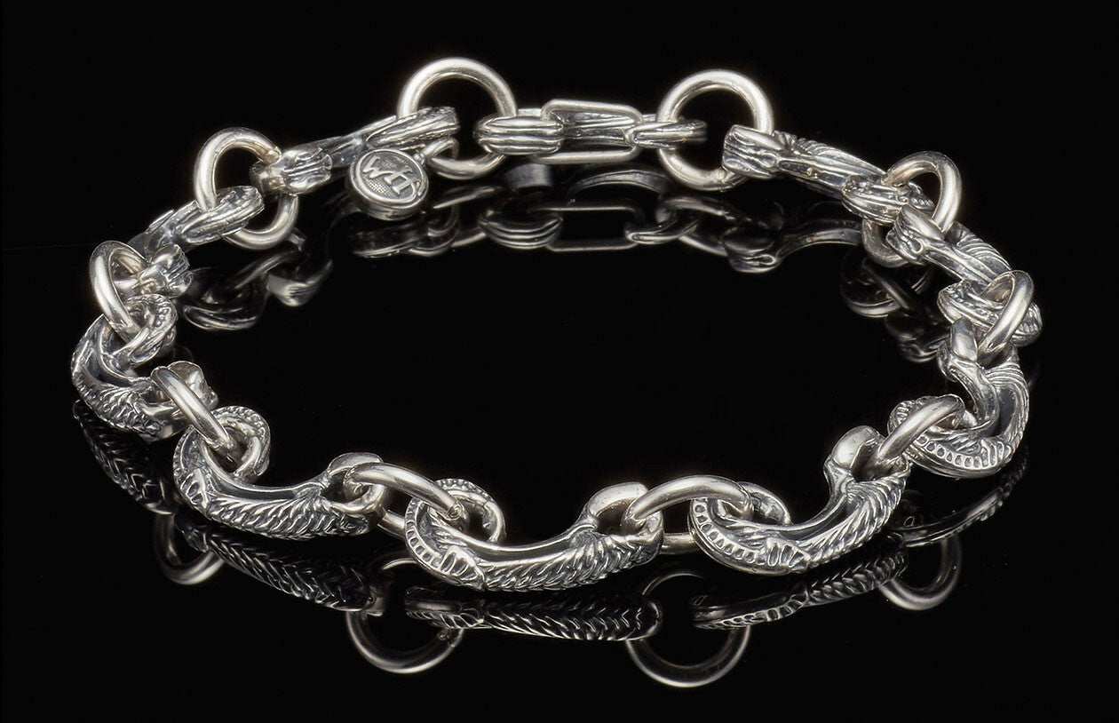 William Henry Crest Silver Bracelet