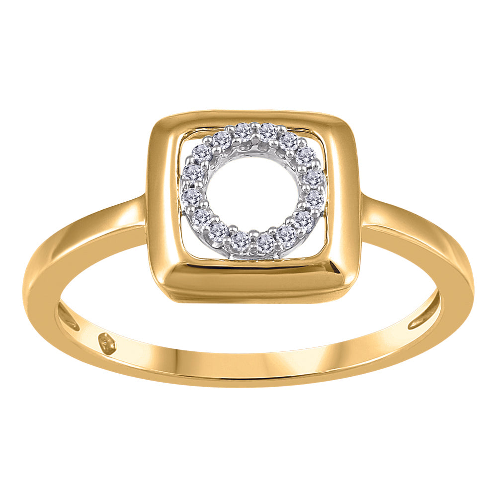 10kt Two-Toned Ring with Diamonds | JVJ3318