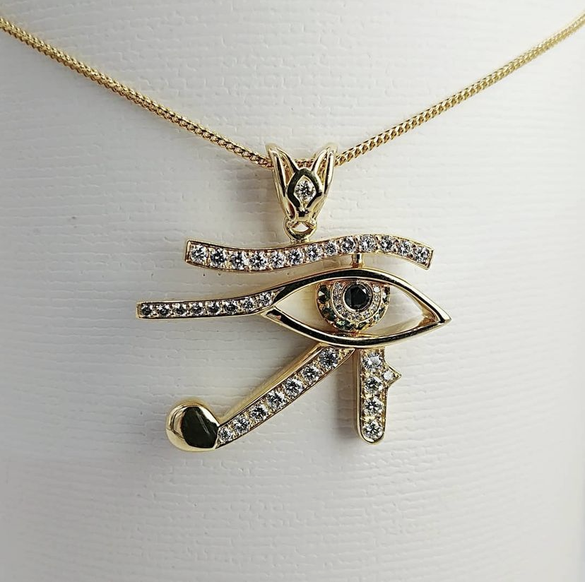 Custom Made Eye of Ra Pendant