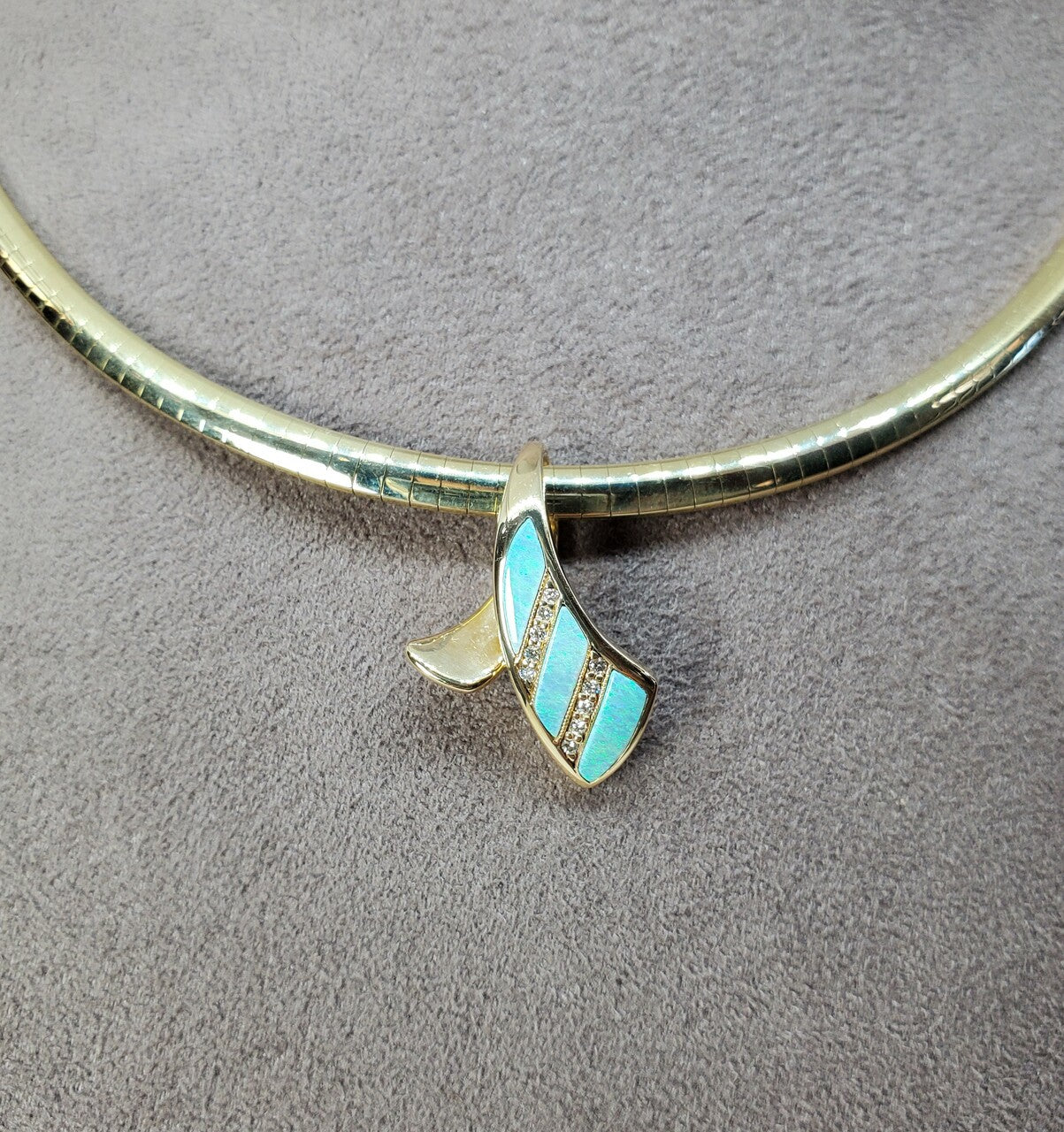 Kabana Australian Opal Pendant with Diamonds | 230-00407