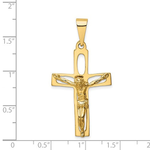 14k Polished Crucifix | C2770