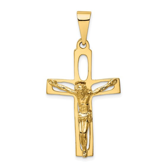 14k Polished Crucifix | C2770