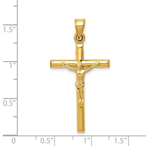 14k Hollow Crucifix