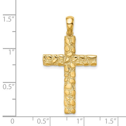 14K Nugget Cross